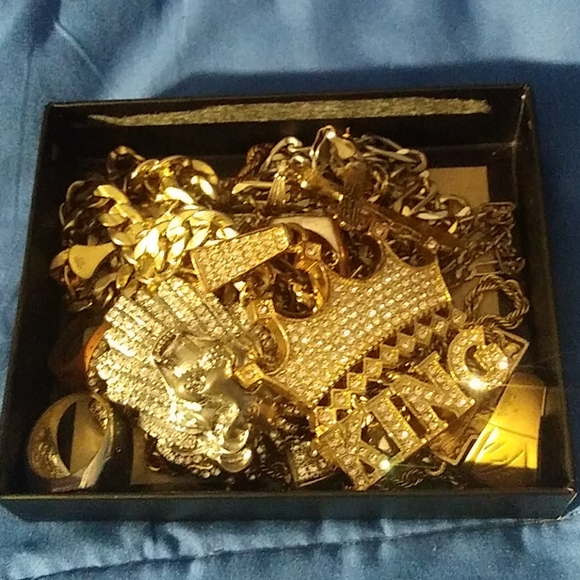 Case of mens jewelry